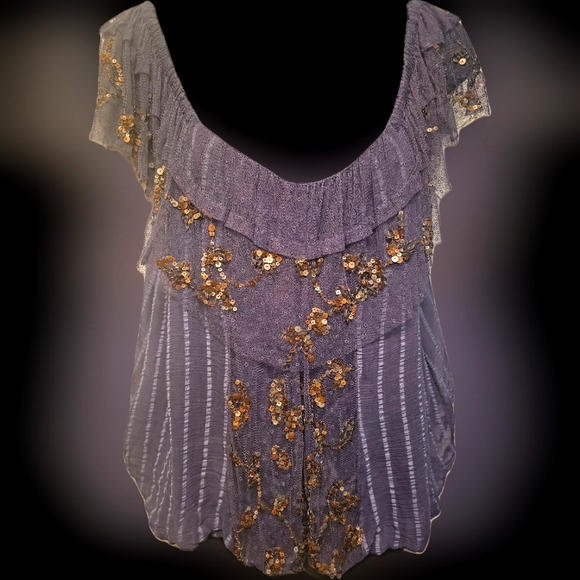 Free People Tops - Free People Women's Sequined Blouse
